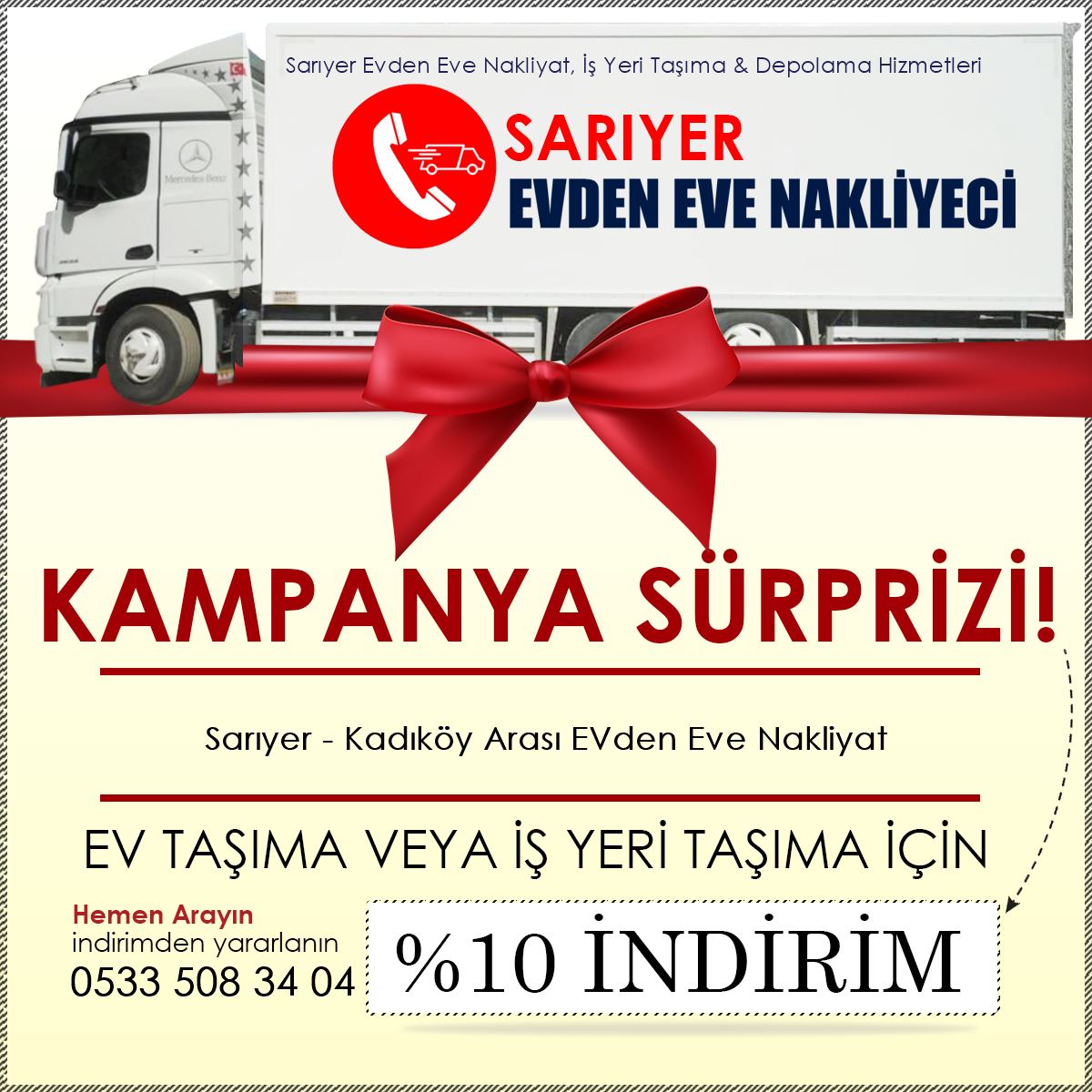 Sarıyer - Kadıköy Arası EVden Eve Nakliyat